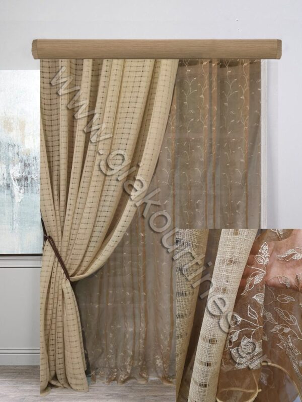 ΚΟΥΡΤΙΝΕΣ ΔΙΧΤΥ ΜΠΕΖ, ΚΟΥΡΤΙΝΑ ΚΕΝΤΗΜΕΝΗ ΚΑΦΕ