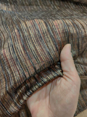 ΚΟΥΡΤΙΝΑ ΜΕ ΡΙΓΕΣ ΚΑΦΕ WENGE 6,90Μ Χ 2,90Μ