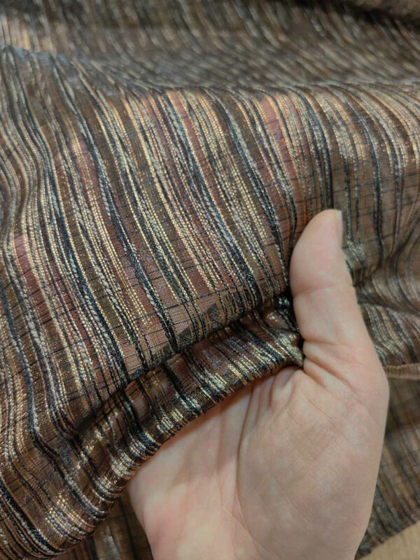 ΚΟΥΡΤΙΝΑ ΜΕ ΡΙΓΕΣ ΚΑΦΕ WENGE 6,90Μ Χ 2,90Μ