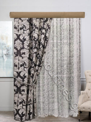 ΚΟΥΡΤΙΝΕΣ ΣΑΛΟΝΙΟΥ, ΡΙΝΤΟ ΜΠΑΡΟΚ, ΚΟΥΡΤΙΝΑ ΔΑΝΤΕΛΑ ΛΕΥΚΗ