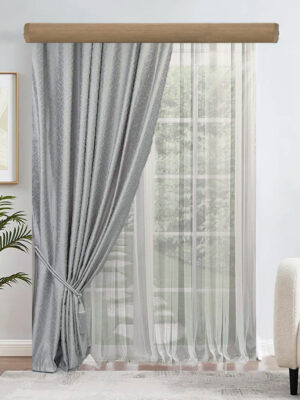 ΚΟΥΡΤΙΝΕΣ ΣΑΛΟΝΙΟΥ, ΡΙΝΤΟ ΑΝΟΙΧΤΟ ΓΚΡΙ, ΚΟΥΡΤΙΝΑ ΛΕΥΚΗ