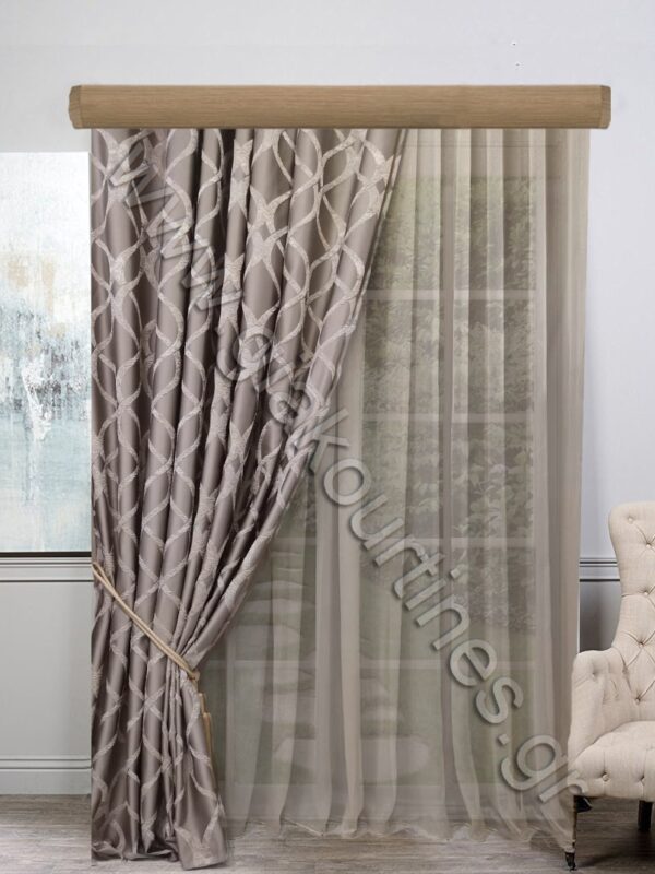 ΚΟΥΡΤΙΝΕΣ ΣΑΛΟΝΙΟΥ, ΡΙΝΤΟ ΓΚΡΕΖ , ΚΟΥΡΤΙΝΑ ΣΚΟΥΡΟ ΜΠΕΖ