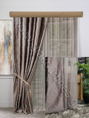 ΚΟΥΡΤΙΝΕΣ ΣΑΛΟΝΙΟΥ, ΡΙΝΤΟ ΠΑΣΤΕΛ ΚΑΦΕ , ΚΟΥΡΤΙΝΑ ΚΕΝΤΗΜΕΝΗ ΜΠΕΖΟΚΑΦΕ