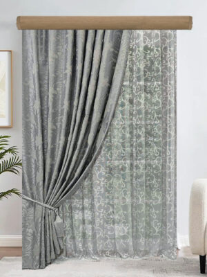 ΚΟΥΡΤΙΝΕΣ ΣΑΛΟΝΙΟΥ ΠΟΛΥΤΕΛΕΙΑΣ, ΡΙΝΤΟ ΖΑΚΑΡ ΑΝΟΙΧΤΟ ΓΚΡΙ, ΔΑΝΤΕΛΑ ΓΚΡΙ