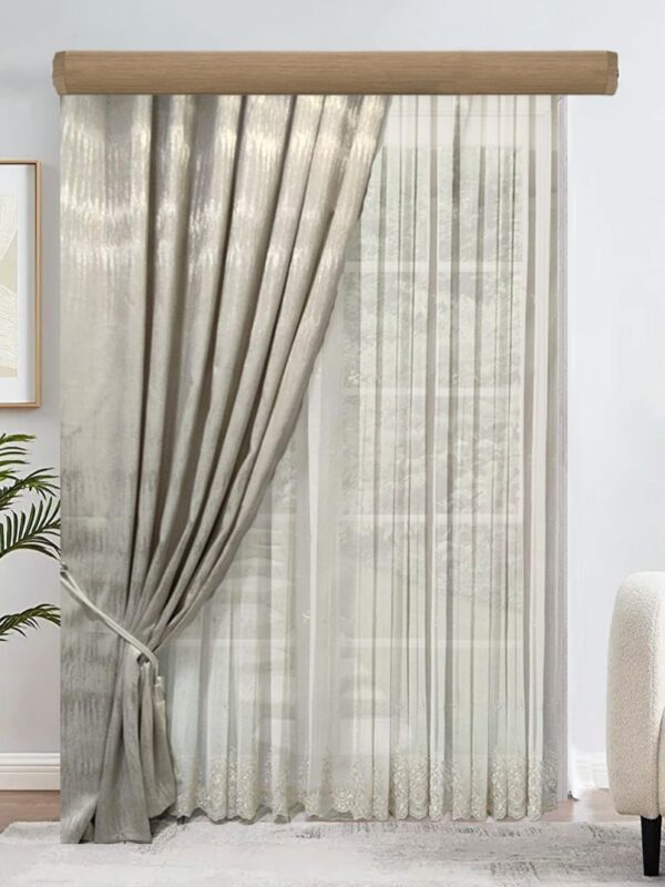 ΚΟΥΡΤΙΝΕΣ ΣΑΛΟΝΙΟΥ,ΡΙΝΤΟ IVORY SILVER,ΚΟΥΡΤΙΝΑ ΜΕ ΚΕΝΤΗΜΑ