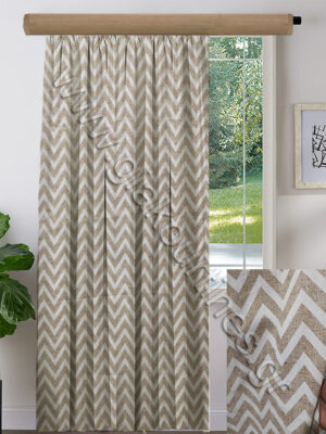 ΚΟΥΡΤΙΝΑ ΕΤΟΙΜΗ ΡΑΜΜΕΝΗ, ΛΟΝΕΤΑ ΜΠΕΖ ΛΕΥΚΟ ΖΙΚ ΖΑΚ