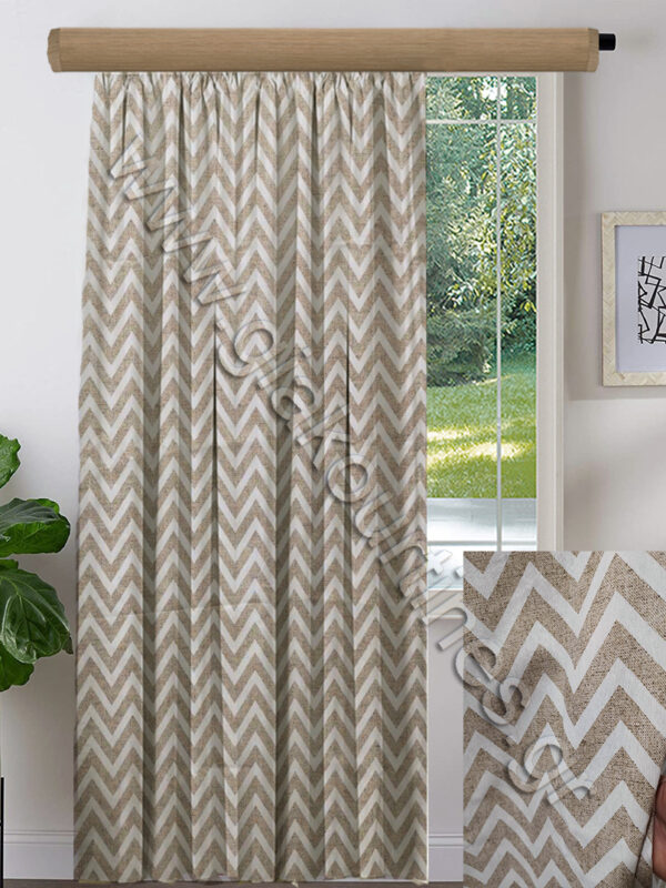 ΚΟΥΡΤΙΝΑ ΕΤΟΙΜΗ ΡΑΜΜΕΝΗ, ΛΟΝΕΤΑ ΜΠΕΖ ΛΕΥΚΟ ΖΙΚ ΖΑΚ