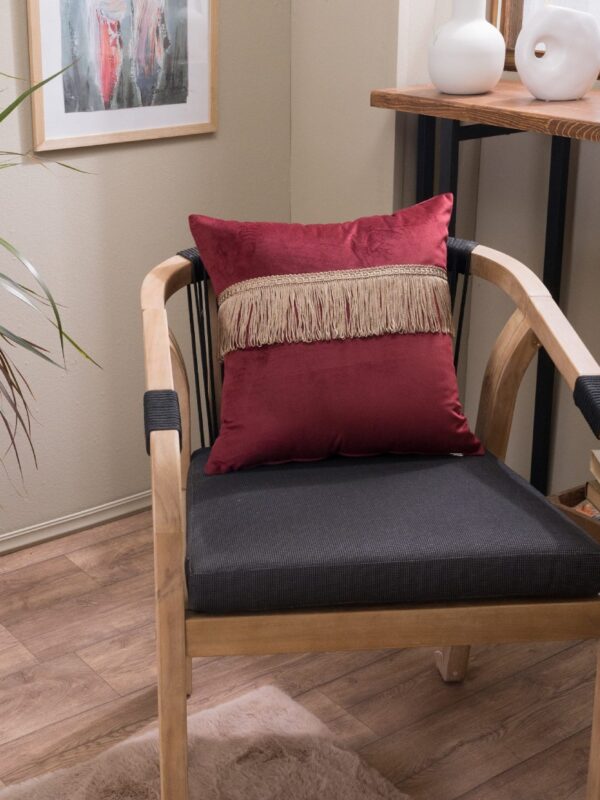 ΜΑΞΙΛΑΡΙ ΚΑΝΑΠΕ ΒΕΛΟΥΔΟ ΜΠΟΡΝΤΟ ΚΡΟΣΣΙ 45Χ45